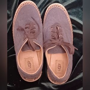 Ugg Eyan II Denim Canvas Lace Up Sneaker